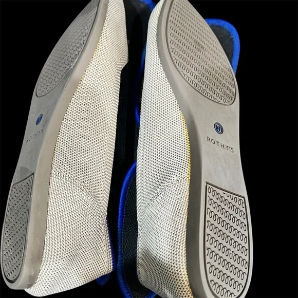 Rothys the point light gray slip on ballet flats W9.5 - Picture 5 of 6